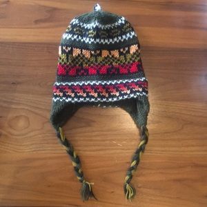 SOLD-Handwoven winter hat from Peru!